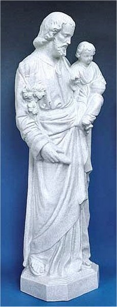 Saint Joseph and Child Statue Faux Granite